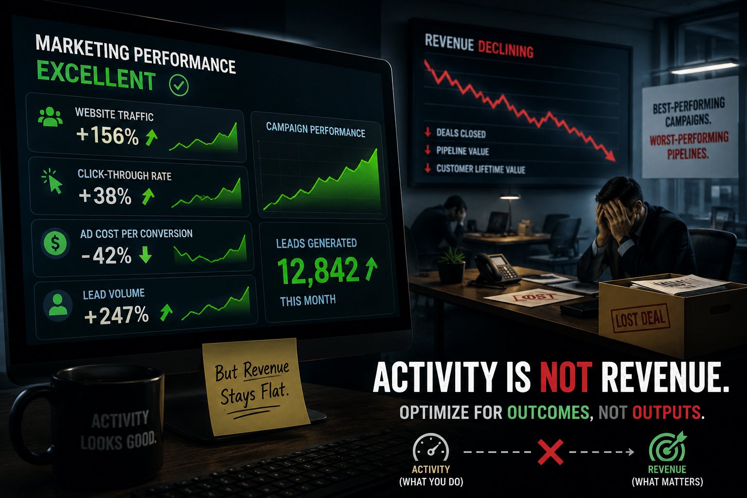 Activity Is Not Revenue: Why Marketing Metrics Don’t Equal Sales 