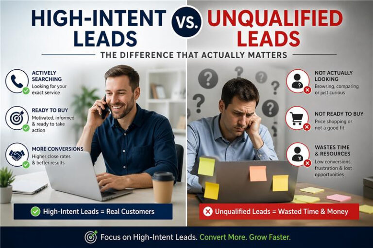 High-Intent vs Unqualified Leads: The Difference That Actually Matters