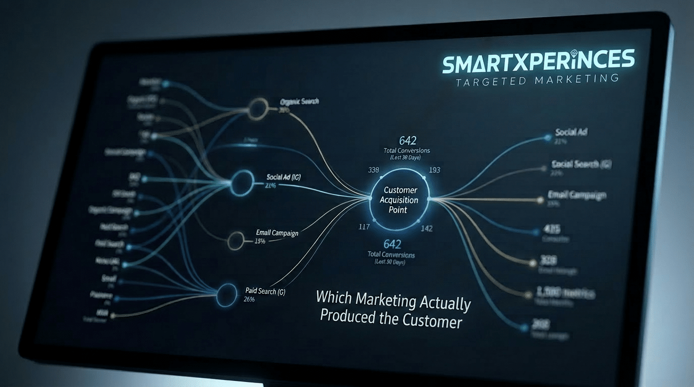 martXperiences revenue system — which marketing produced the customer
